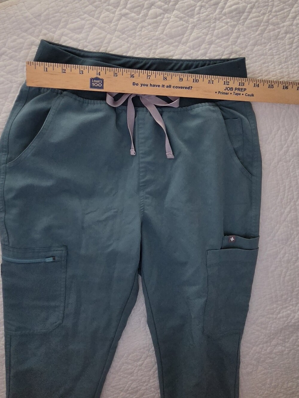 FIGS Yola High-Rise Slim Scrub Pants - Hydrogreen - Picture 6 of 16